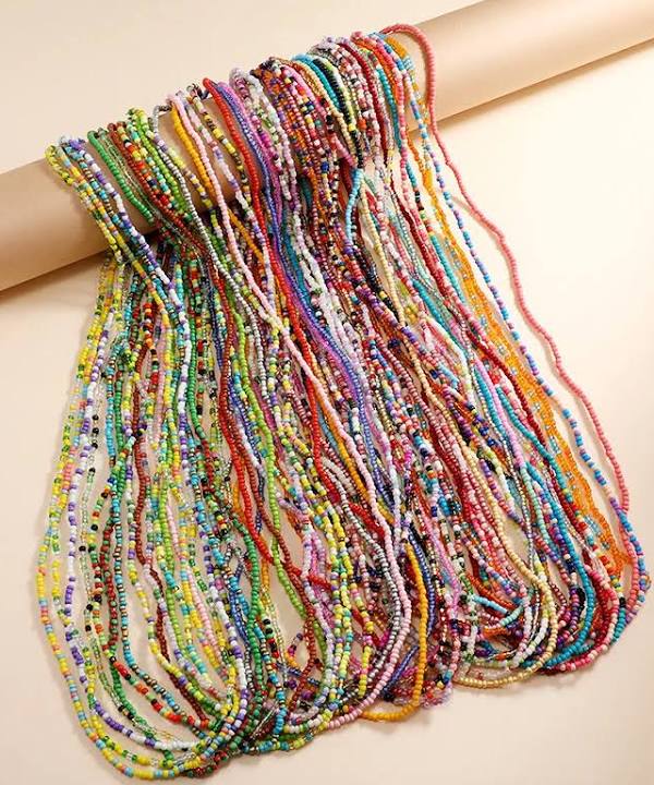 Tie-on waist bead strand