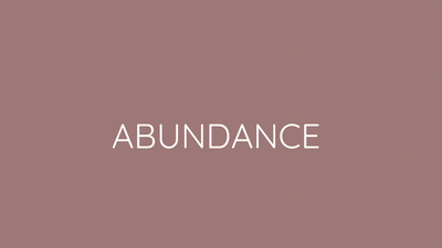 Abundance