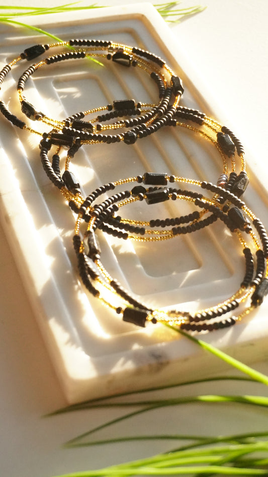 Black Tourmaline Waist Bead