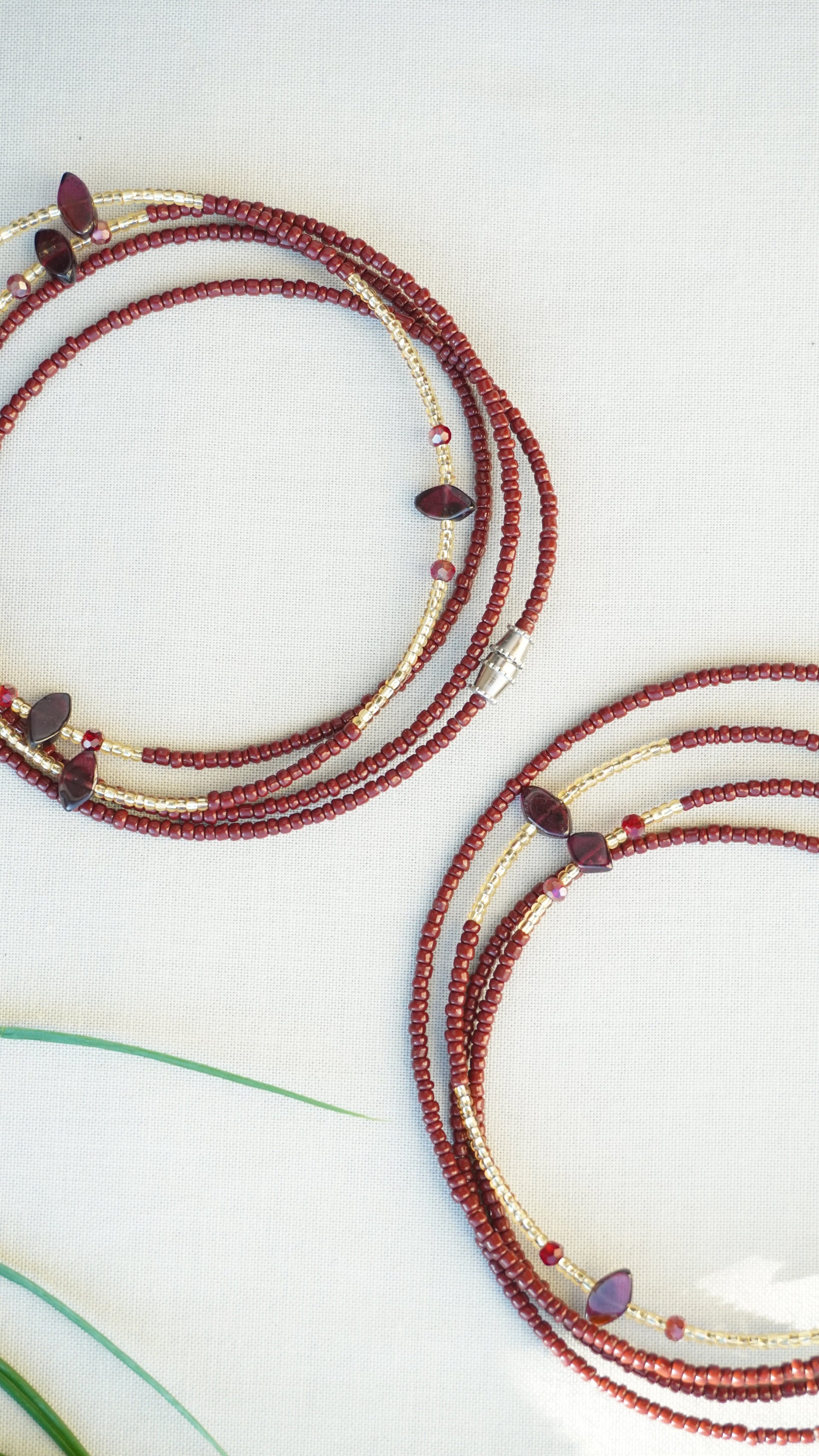 Red Garnet Waist Bead