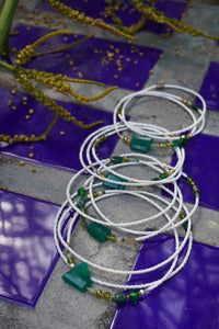 Aventurine and Green Onxy Waist Bead