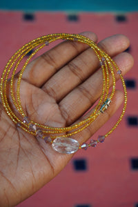 Pink Amethyst Waist Bead