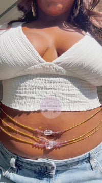 Pink Amethyst Waist Bead